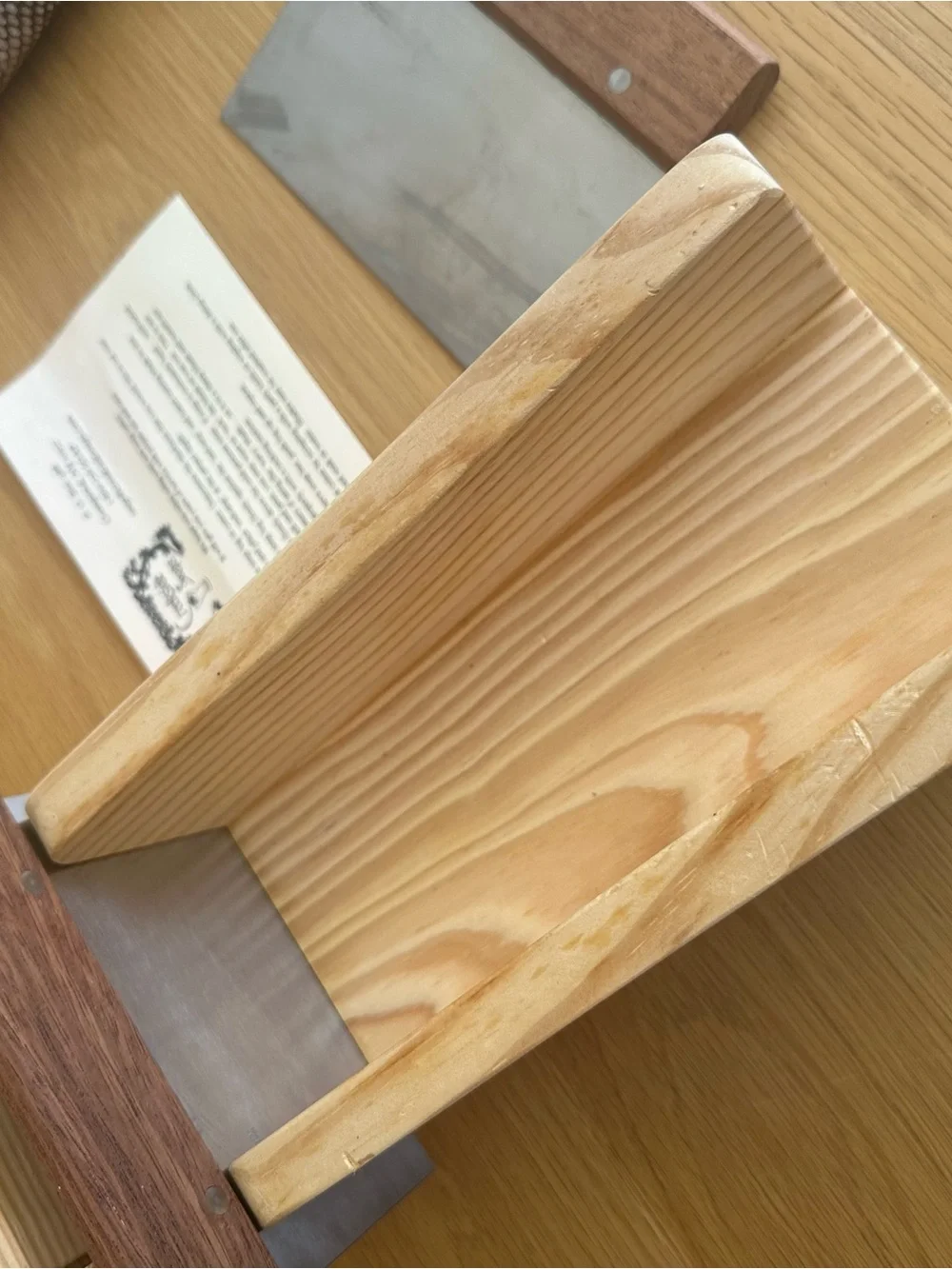Creekside Soaf Loaves Cutter Wooden 2 Metal Saw Guide Box for Soap Loaves